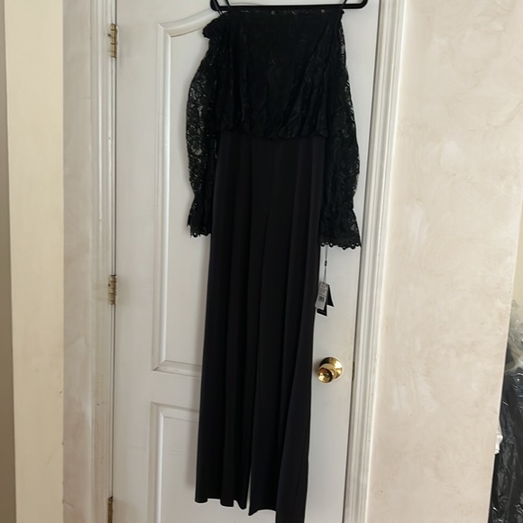 Adrianna Papell black lace jumpsuit - Picture 5 of 8